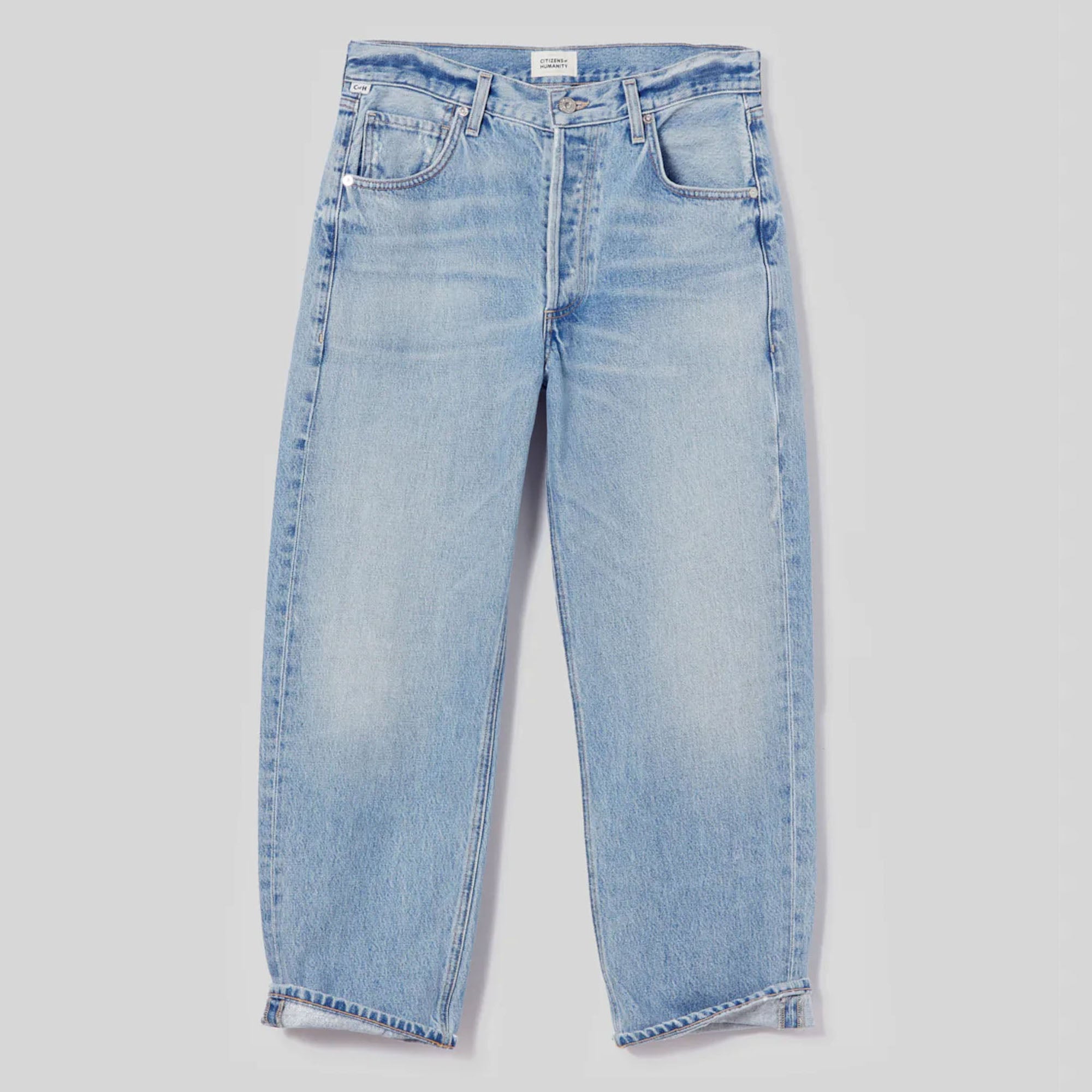 Jeans with best sale ribbon