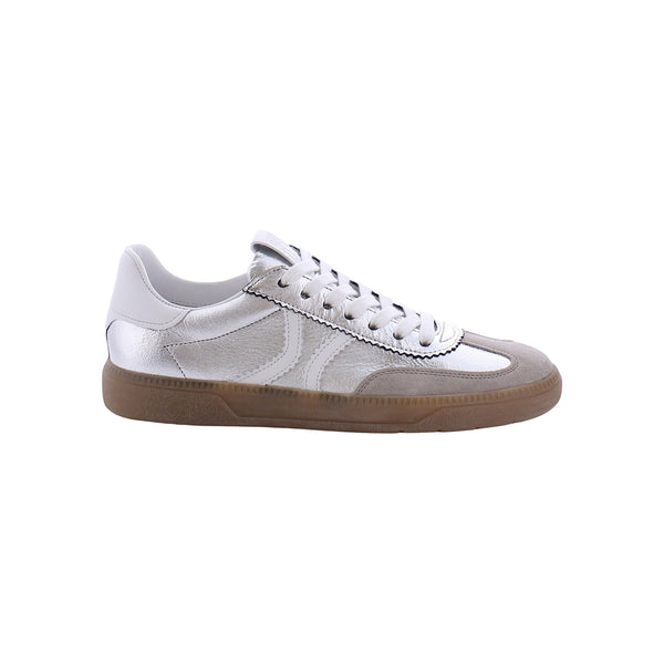 KENNEL & SCHMENGER Pop Suede Padded Sneakers in Cloudy/Silver/White