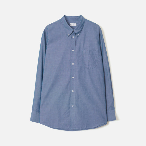 UNIVERSAL WORKS Daybrook Prince Chambray Shirt in Indigo