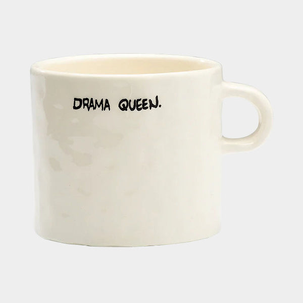 ANNA + NINA Drama Queen Mug in White