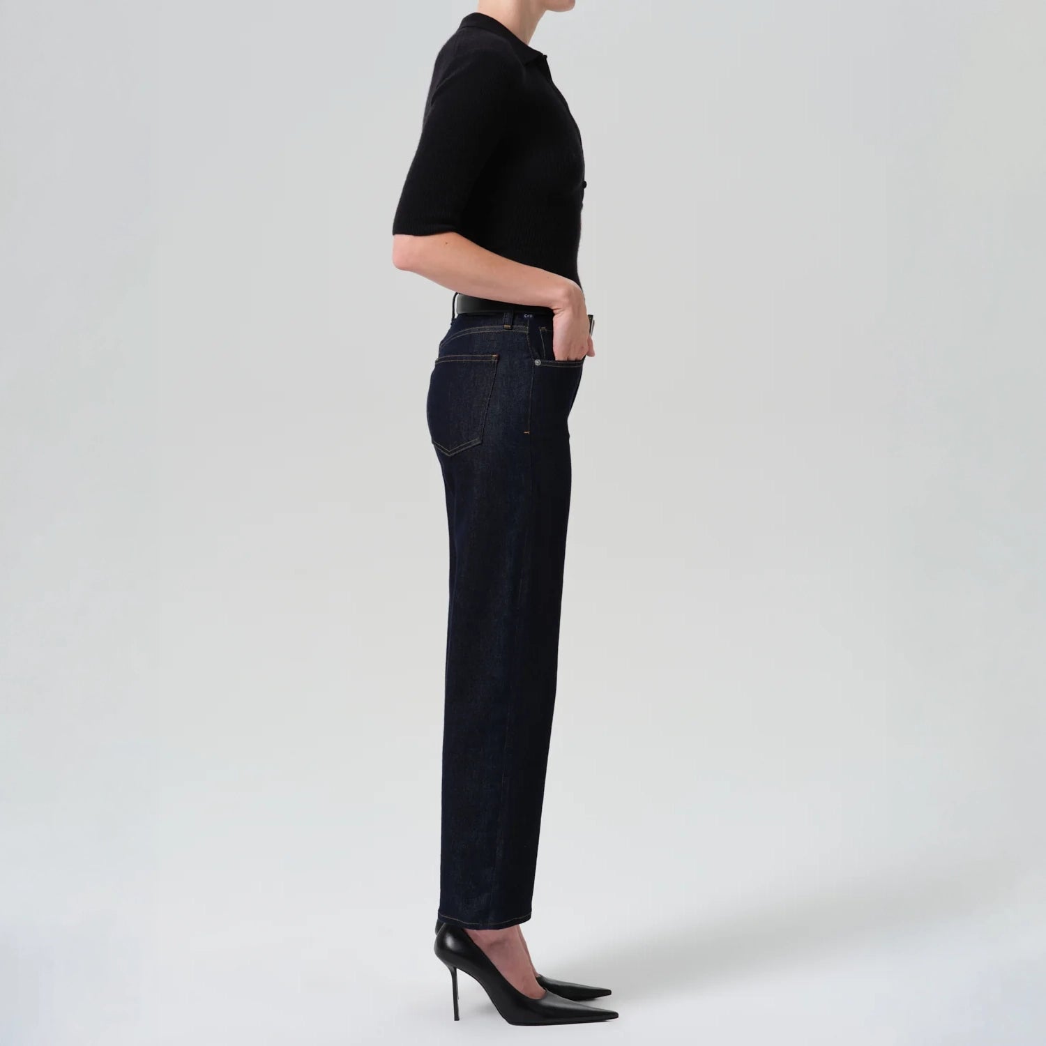 CITIZENS OF HUMANITY Palma Straight Leg Jeans in Inky Rinse