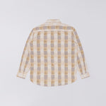 EDWIN Random Patchwork Work Shirt in Beige/Brown