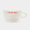 ANNA + NINA I Love You Cappuccino Mug in White