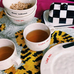 ANNA + NINA I Love You Cappuccino Mug in White