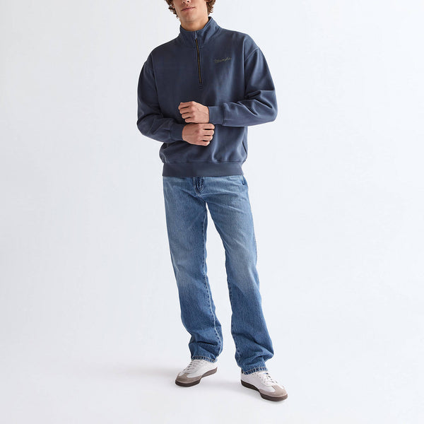 WRANGLER Half Zip Sweatshirt in Navy