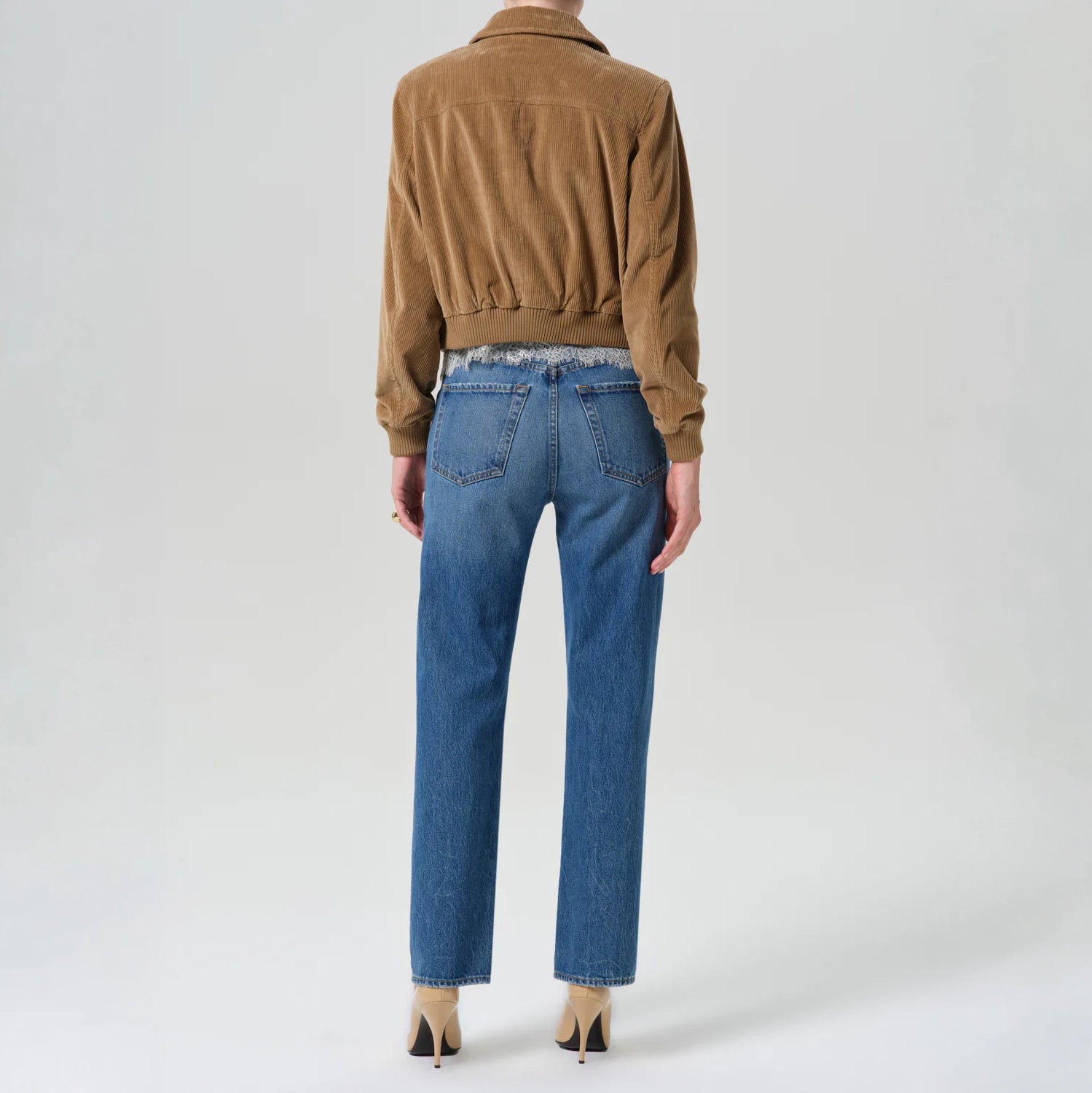 CITIZENS OF HUMANITY 90s French High Rise Straight Leg Jeans in Pastis