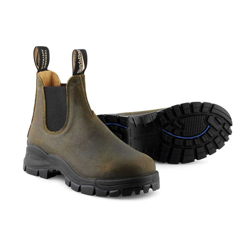 BLUNDSTONE 2322 Suede Boots in Olive