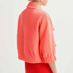 ESSENTIEL ANTWERP Hecks Cropped Jacket in Calypso Pink