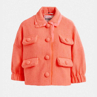 ESSENTIEL ANTWERP Hecks Cropped Jacket in Calypso Pink