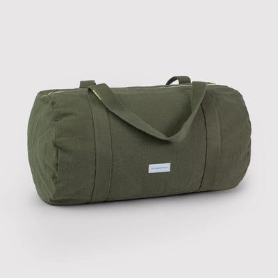 LES PENSIONNAIRES Organic Cotton Bowling Bag in Caper Green