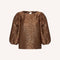 BY-BAR Jet Sparkle Cheetah Blouse in Copper