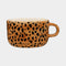 ANNA + NINA Leopard Cappuccino Mug in Brown