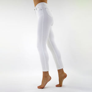 7/8 Cropped Ankle Jeans in White
