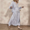 MONDO CORSINI Elizabeth Linen Relaxed Shoulder Shirt in Sky