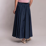 Eracle Cotton/Silk Skirt in Ultramarine