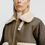 MARFA STANCE Aviator Collar in Blush/Moss