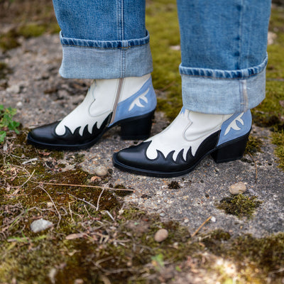 NEMONIC Sauvage Cowboy Boots in Black