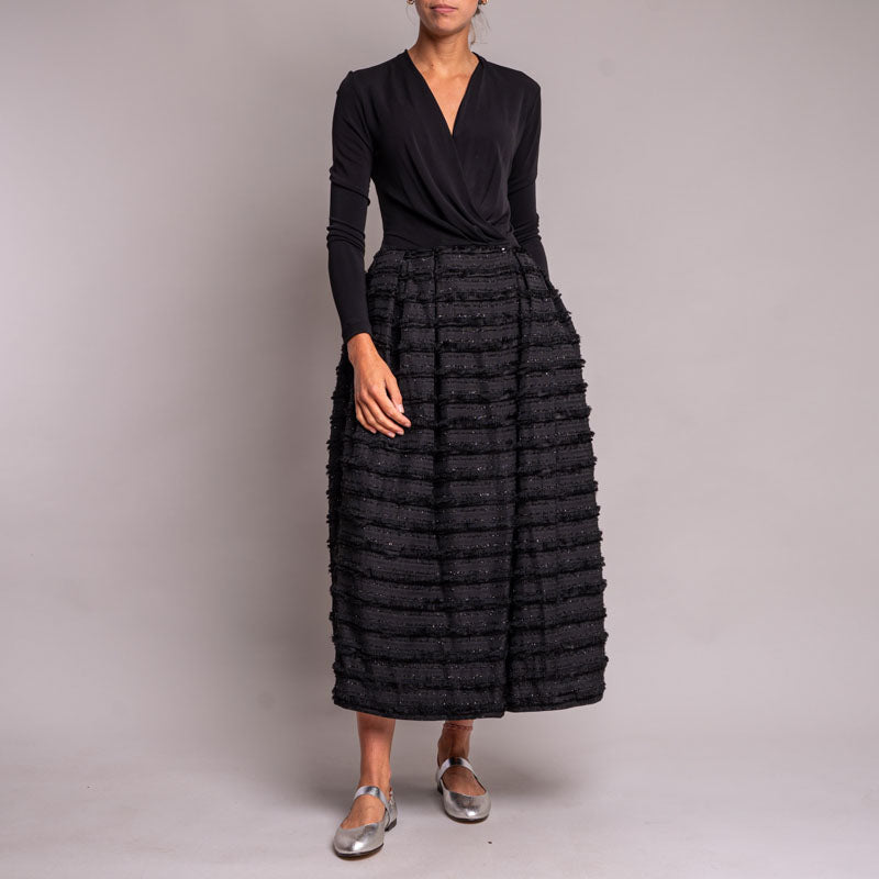 SARA ROKA Jillian85 Maxi Dress in Black