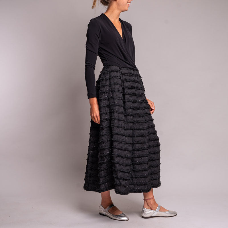 SARA ROKA Jillian85 Maxi Dress in Black