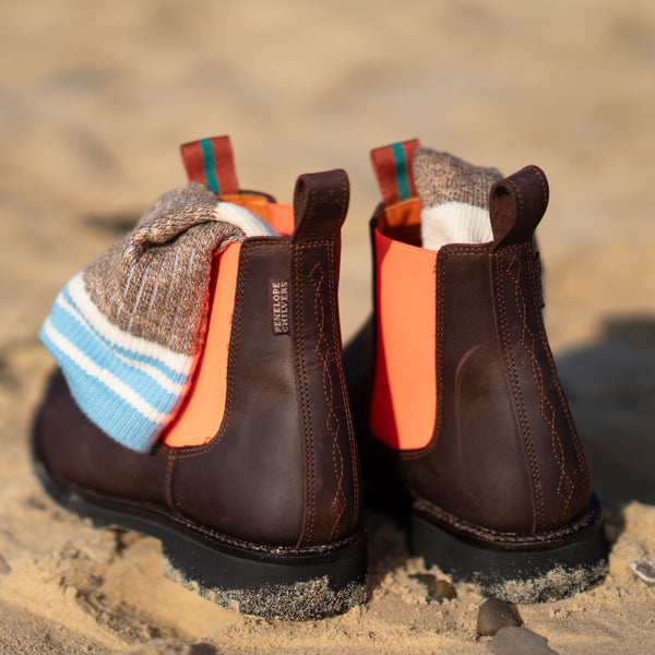 IVY ELLIS Ladies Ness Quarter Length Socks in Brown