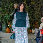 CEFINN Odette Snakeskin Print Shirt Dress in Green