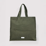 LES PENSIONNAIRES Organic Cotton Large Bag in Caper Green