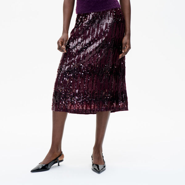 BAUM UND PFERDGARTEN Jaino Skirt in Dark Plum Perfect