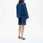 BAUM UND PFERDGARTEN Belinda Jacket  in Dark Blue Denim