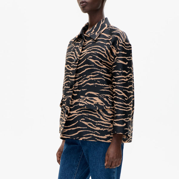 BAUM UND PFERDGARTEN Betina Jacket in Cinnamon Zebra