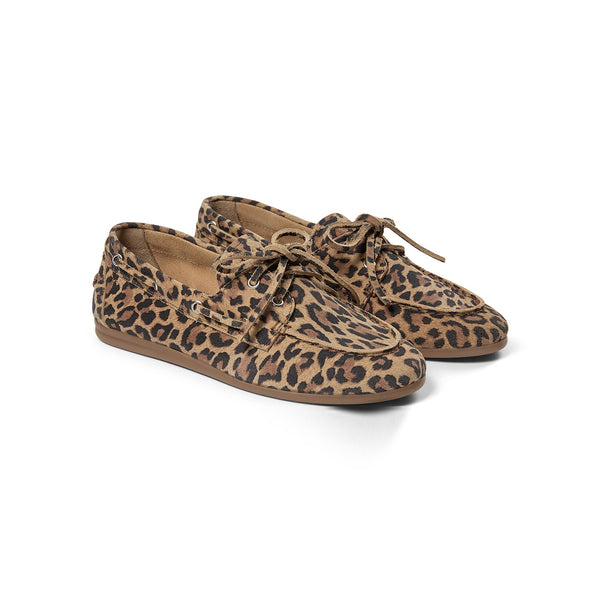 PAVEMENT Marin Suede Loafers in Leopard