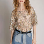 Murozo See-Through Blouse in Mix