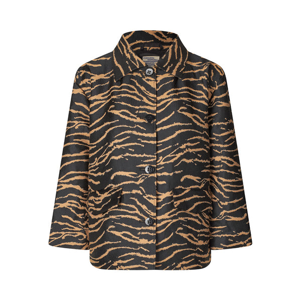 BAUM UND PFERDGARTEN Betina Jacket in Cinnamon Zebra