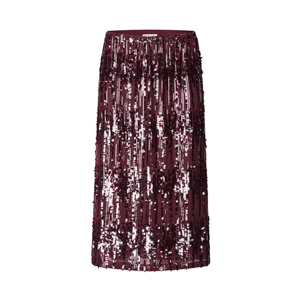 BAUM UND PFERDGARTEN Jaino Skirt in Dark Plum Perfect