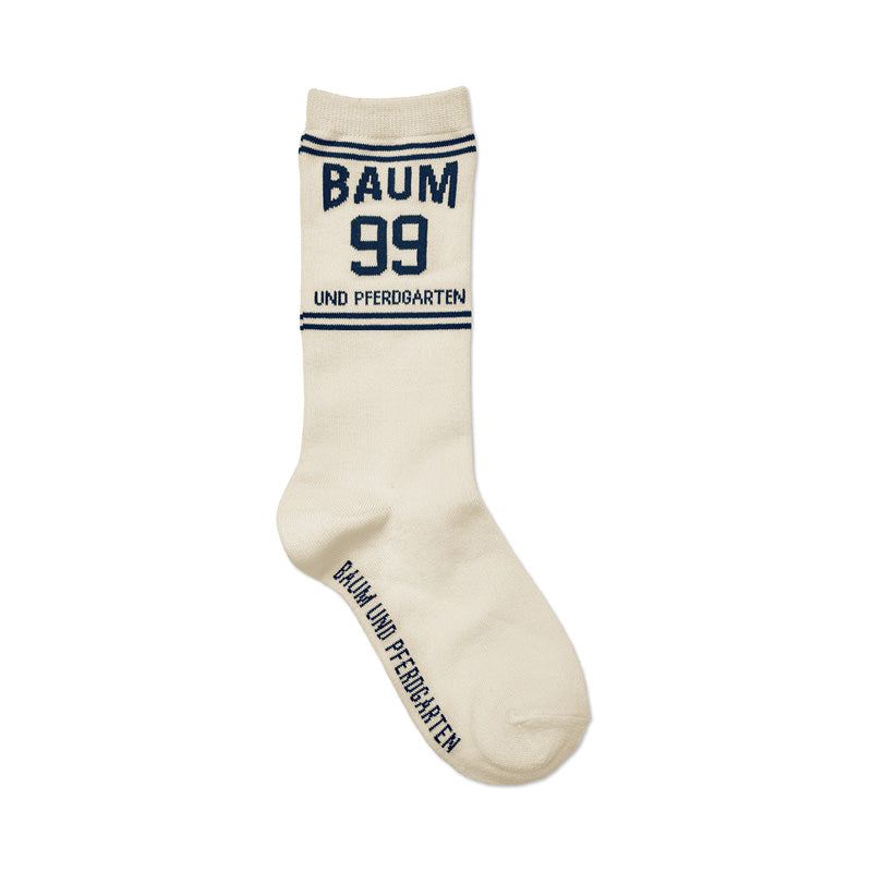 BAUM UND PFERDGARTEN Ling Socks in Egret Navy