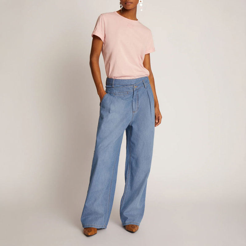 MUNTHE Talu Denim Trousers in Blue