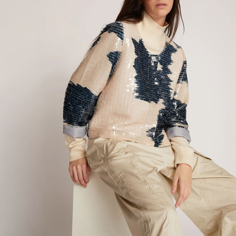MUNTHE Takio L/S Top in Ivory