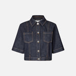 BAUM UND PFERDGARTEN NO 05 Denim Jacket in Dark Blue