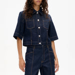 BAUM UND PFERDGARTEN NO 05 Denim Jacket in Dark Blue