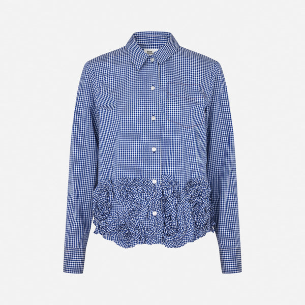 BAUM UND PFERDGARTEN Mariel Shirt in Mini Blue Check