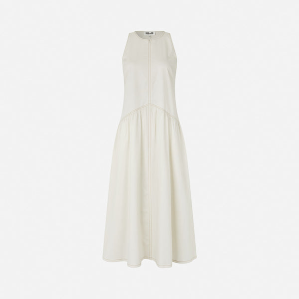 BAUM UND PFERDGARTEN Almina Sleeveless Dress in Cloud Dancer