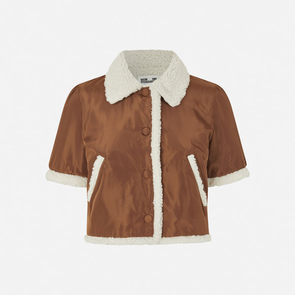 BAUM UND PFERDGARTEN Jessi Short Sleeve Jacket in Camel Creme Mix