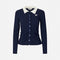 BAUM UND PFERDGARTEN Cianna L/S Button Up Top in Baritone Blue