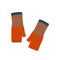 QUINTON & CHADWICK Angora Fingerless Mittens in Jaffa/Teal