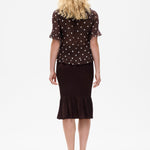 BAUM UND PFERDGARTEN Madicen Blouse in Coffee Bean Dots