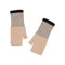 QUINTON & CHADWICK Angora Fingerless Mittens  in Fossil