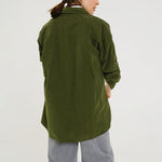 SACRECOEUR Rupine Oversized Shirt in Algae