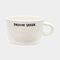 ANNA + NINA Drama Queen Cappuccino Mug in White