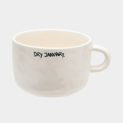ANNA + NINA Dry January Cappuccino Mug in Black