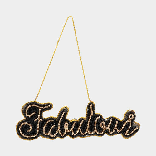 ANNA + NINA Fabulous Ornament in Black/Gold