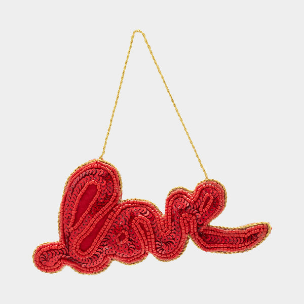 ANNA + NINA Love Ornament in Red